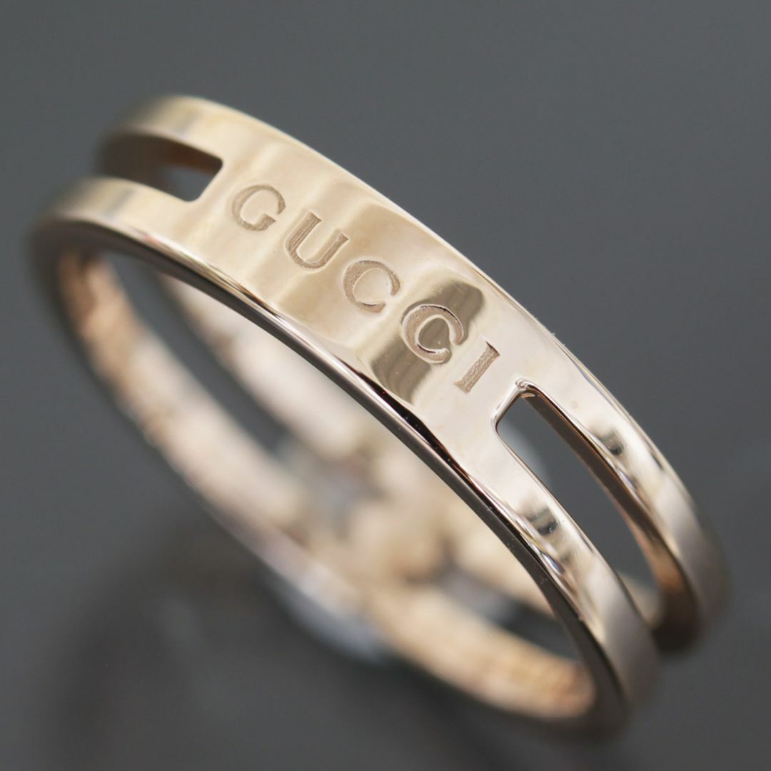 Gucci(グッチ)のグッチ GUCCI インフィニティ ノット ワイド リング 7.5号 K18PG レディースのアクセサリー(リング(指輪))の商品写真