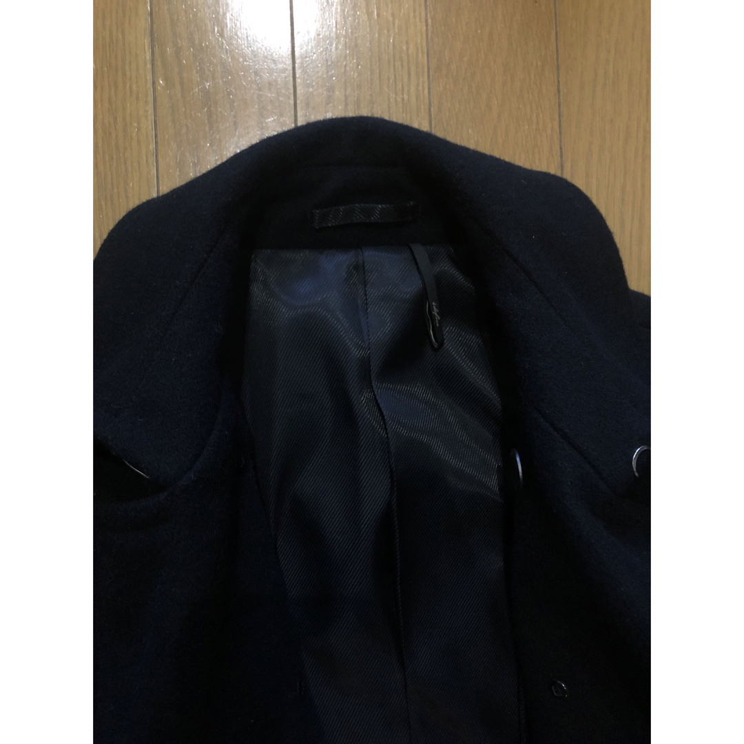 EDIFICE(エディフィス)のEDIFICE ピーコート　Pコート　ブラック　S〜M メンズのジャケット/アウター(ピーコート)の商品写真