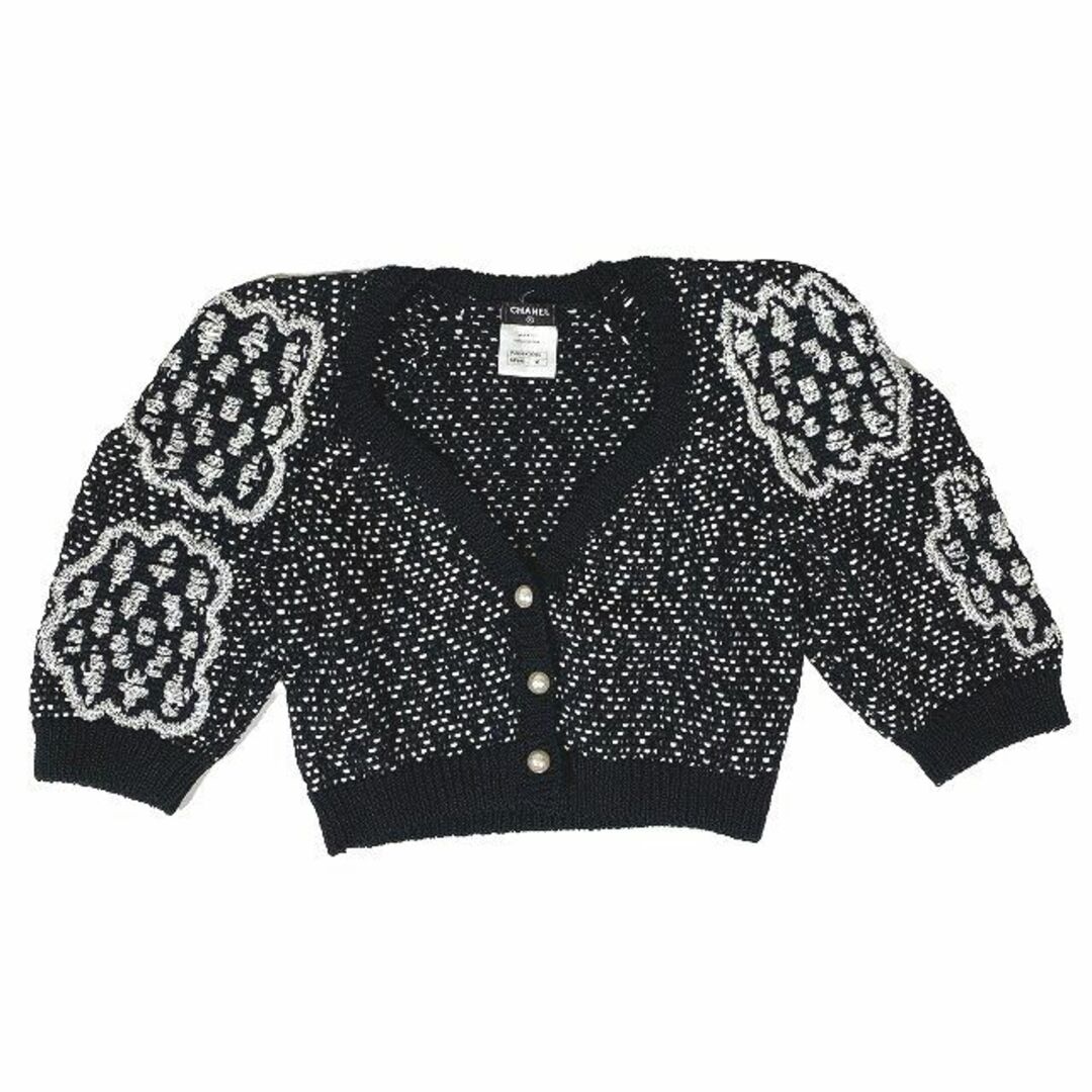 CHANEL - 極美品 14SS シャネル ニット カーディガン クロップド