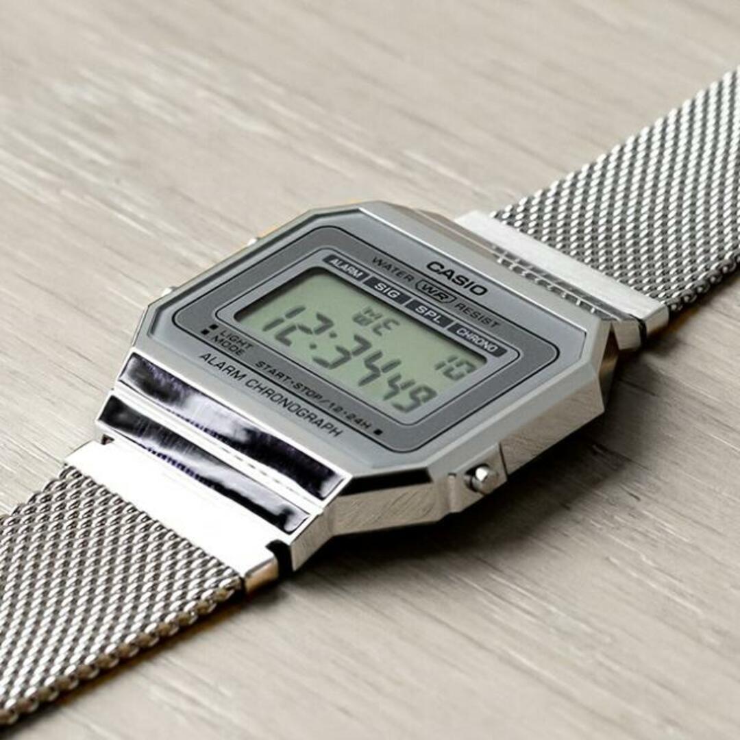 CASIO(カシオ)の【並行輸入品】【日本未発売】CASIO STANDARD カシオ スタンダード A700WM-7A 腕時計 時計 ブランド メンズ レディース キッズ 子供 チープカシオ チプカシ デジタル 日付 グレー シルバー メッシュ メタル 海外モデル 送料無料 メンズの時計(腕時計(デジタル))の商品写真