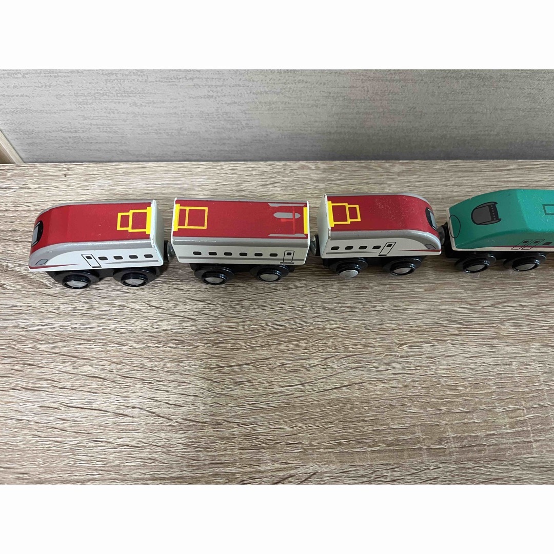moku train はやぶさ・こまち キッズ/ベビー/マタニティのおもちゃ(電車のおもちゃ/車)の商品写真