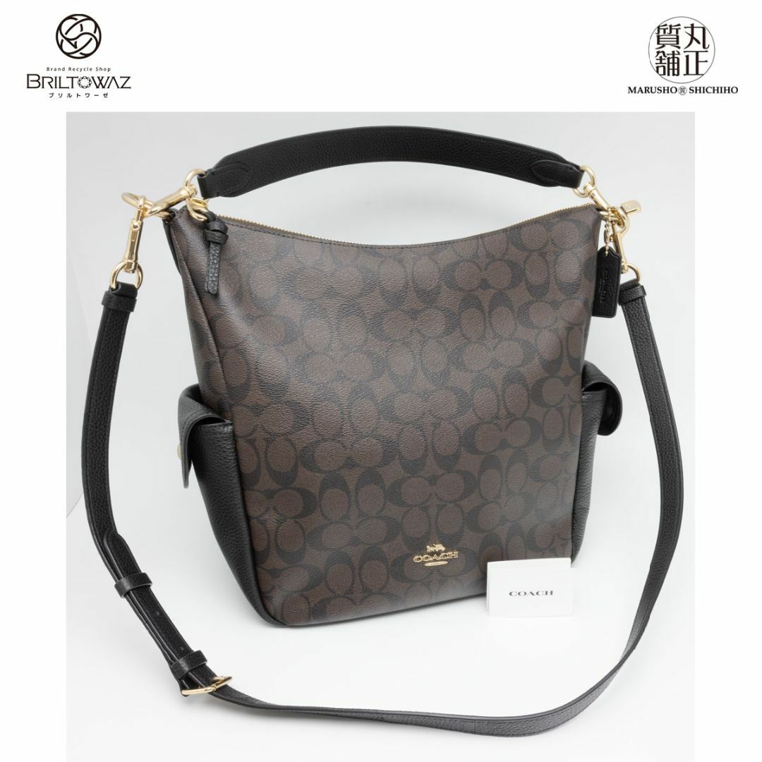 COACH - コーチアウトレット ペニー シグネチャー2WAY 斜め掛け C1523