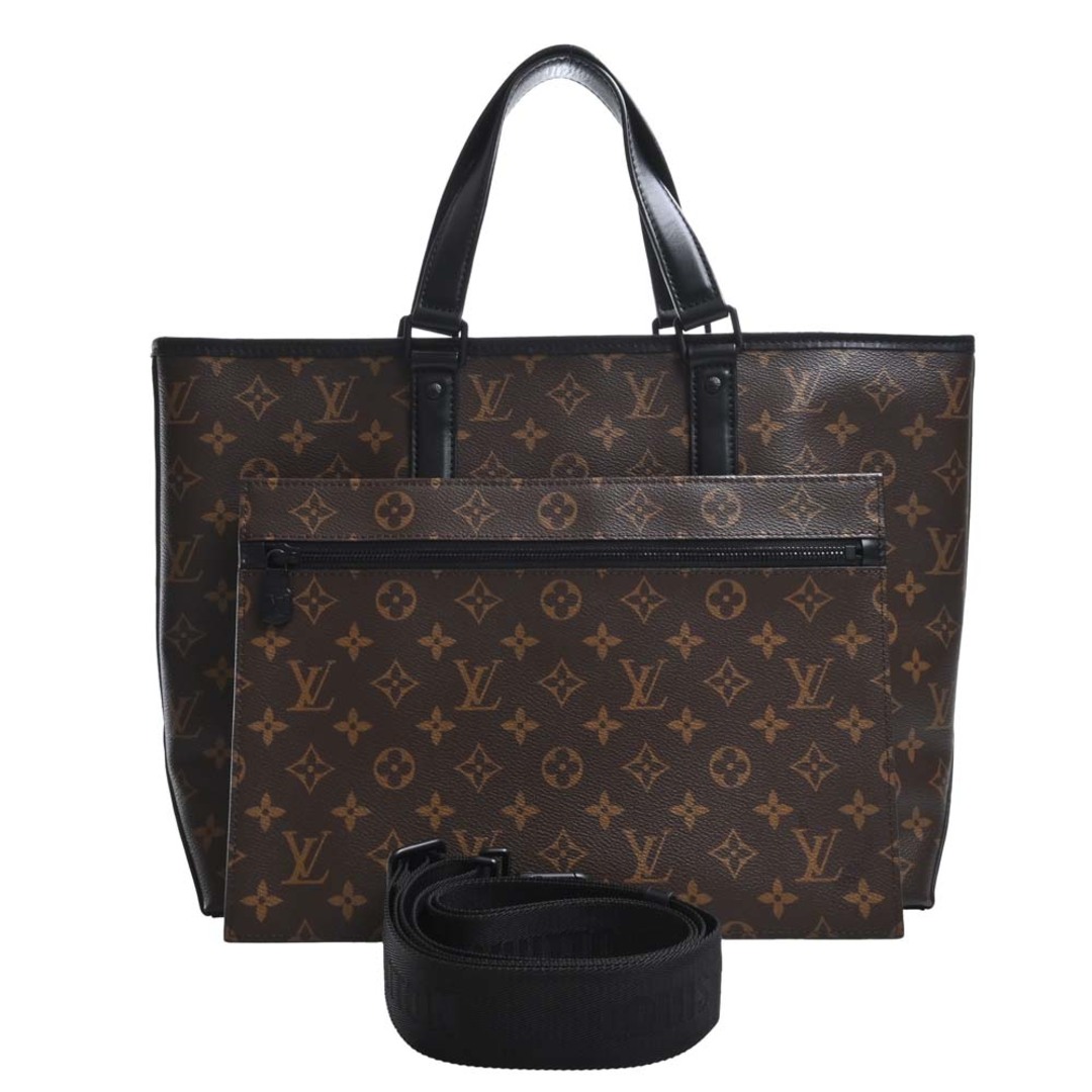 LOUIS VUITTON ルイヴィトン モノグラム マカサー ウィークエンド トートPM 2WAY ショルダーバッグ M45734 ブラウン by