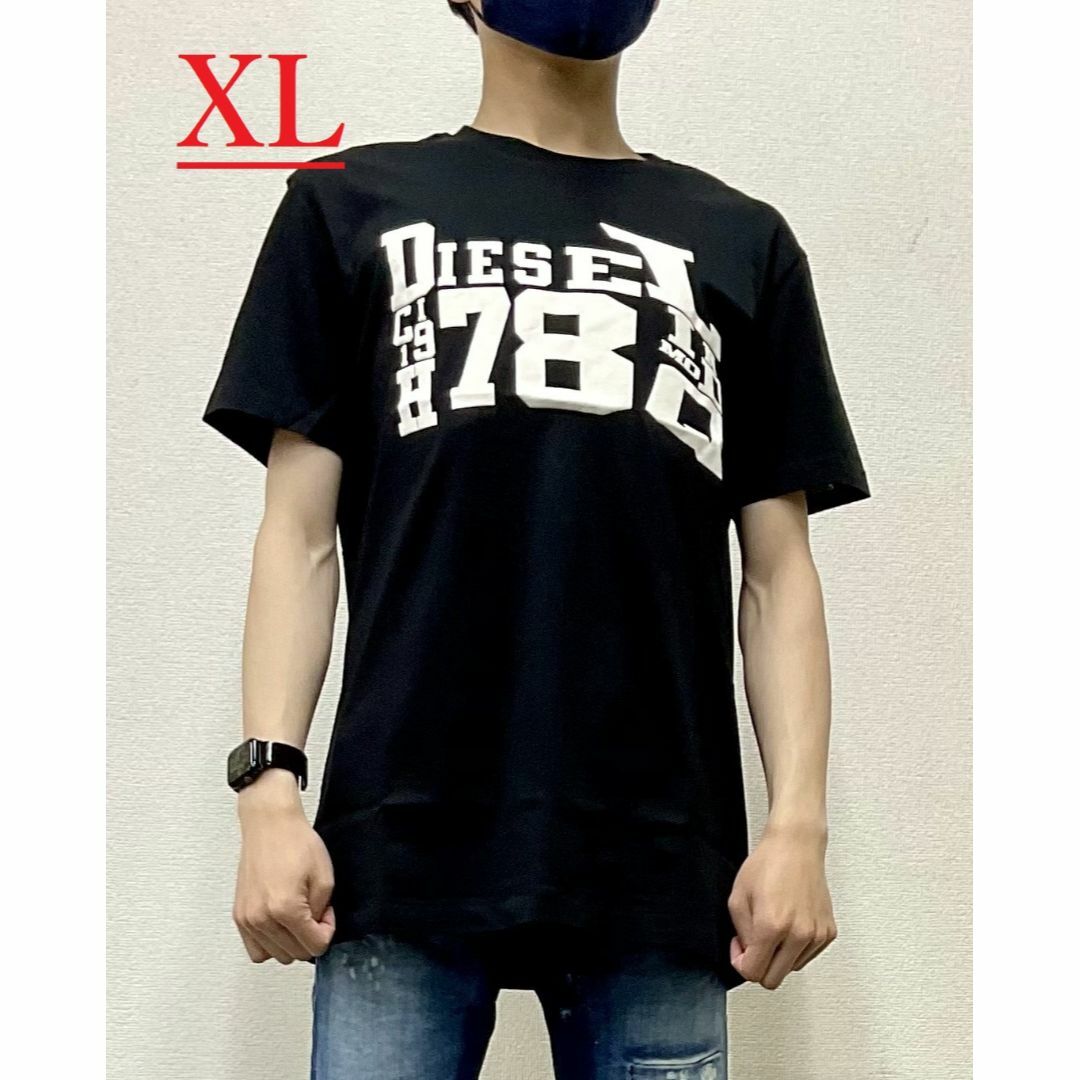 DIESEL(ディーゼル)のディーゼル　Tシャツ 1123　ブラック　XLサイズ　新品タグ付　A08665 メンズのトップス(Tシャツ/カットソー(半袖/袖なし))の商品写真