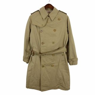 70年代 イングランド製 FOUR CLIMES トレンチ コート BARACUTA バラクータ ベージュ (レディース M相当) 中古 古着 O4185(トレンチコート)