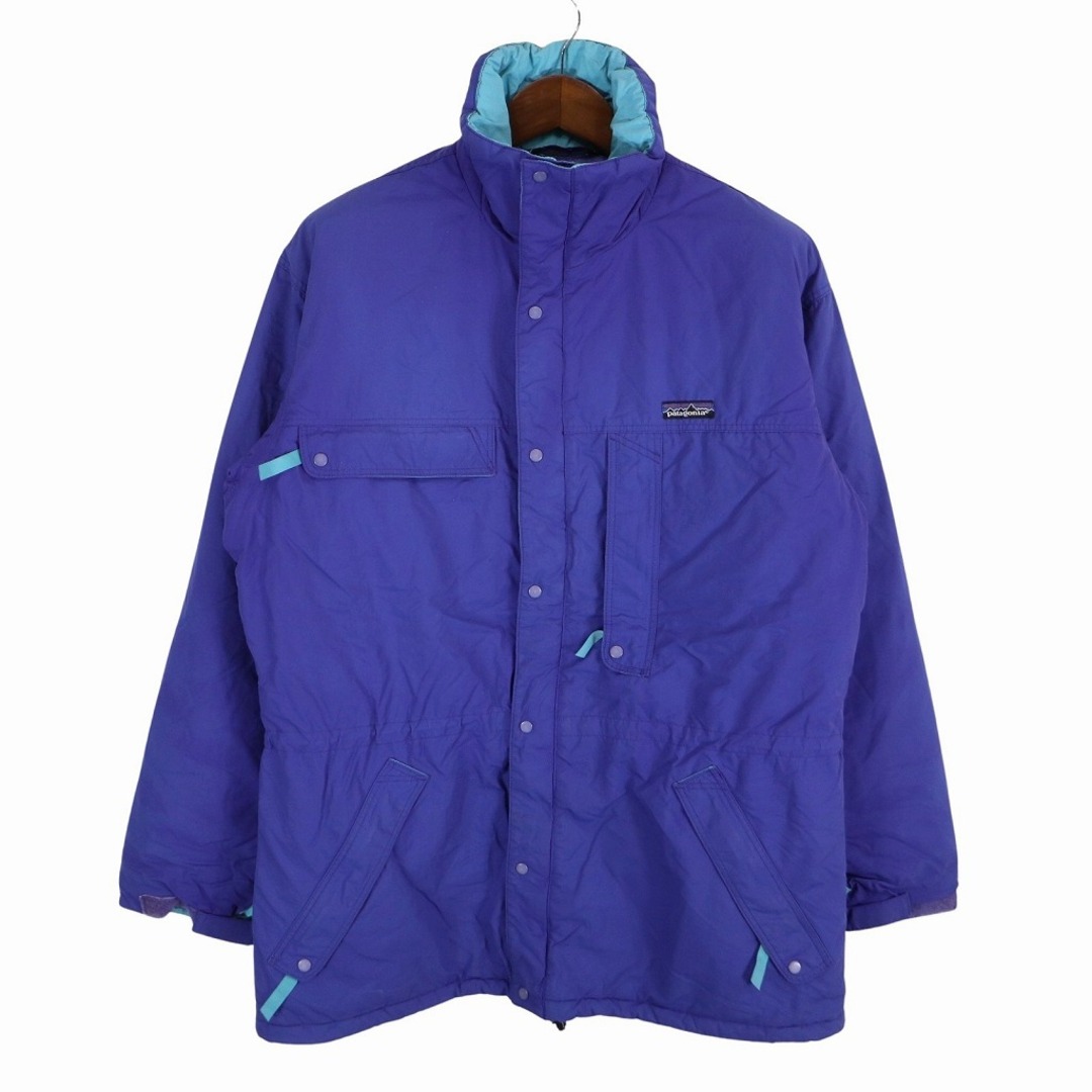 patagonia(パタゴニア)の80年代 patagonia パタゴニア ガイドパーカー アウトドア インサレーション ブルー (メンズ L) 中古 古着 O4176 メンズのジャケット/アウター(マウンテンパーカー)の商品写真