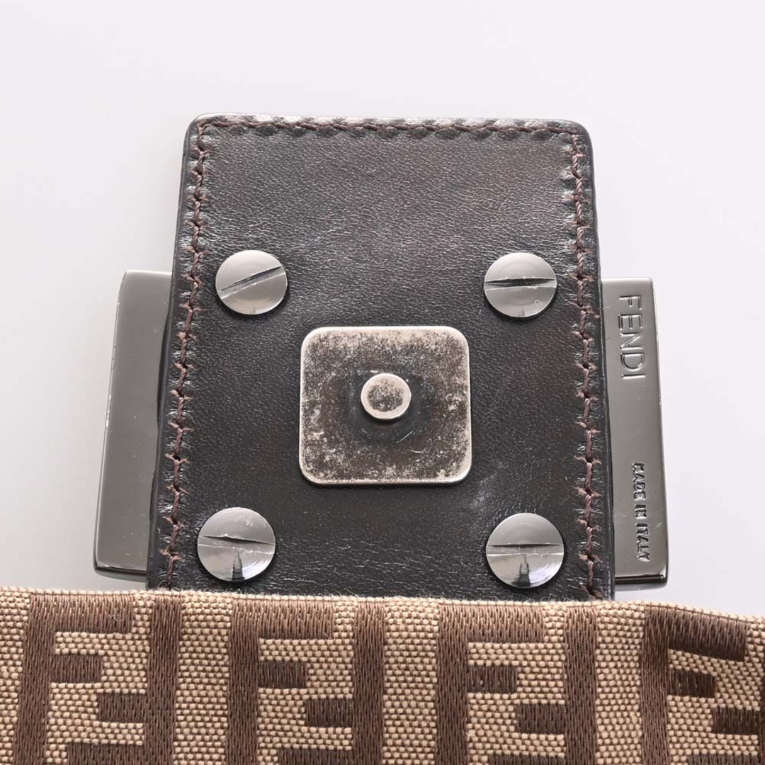 FENDI - 【中古】FENDI フェンディ キャンバス レザー ズッキーノ