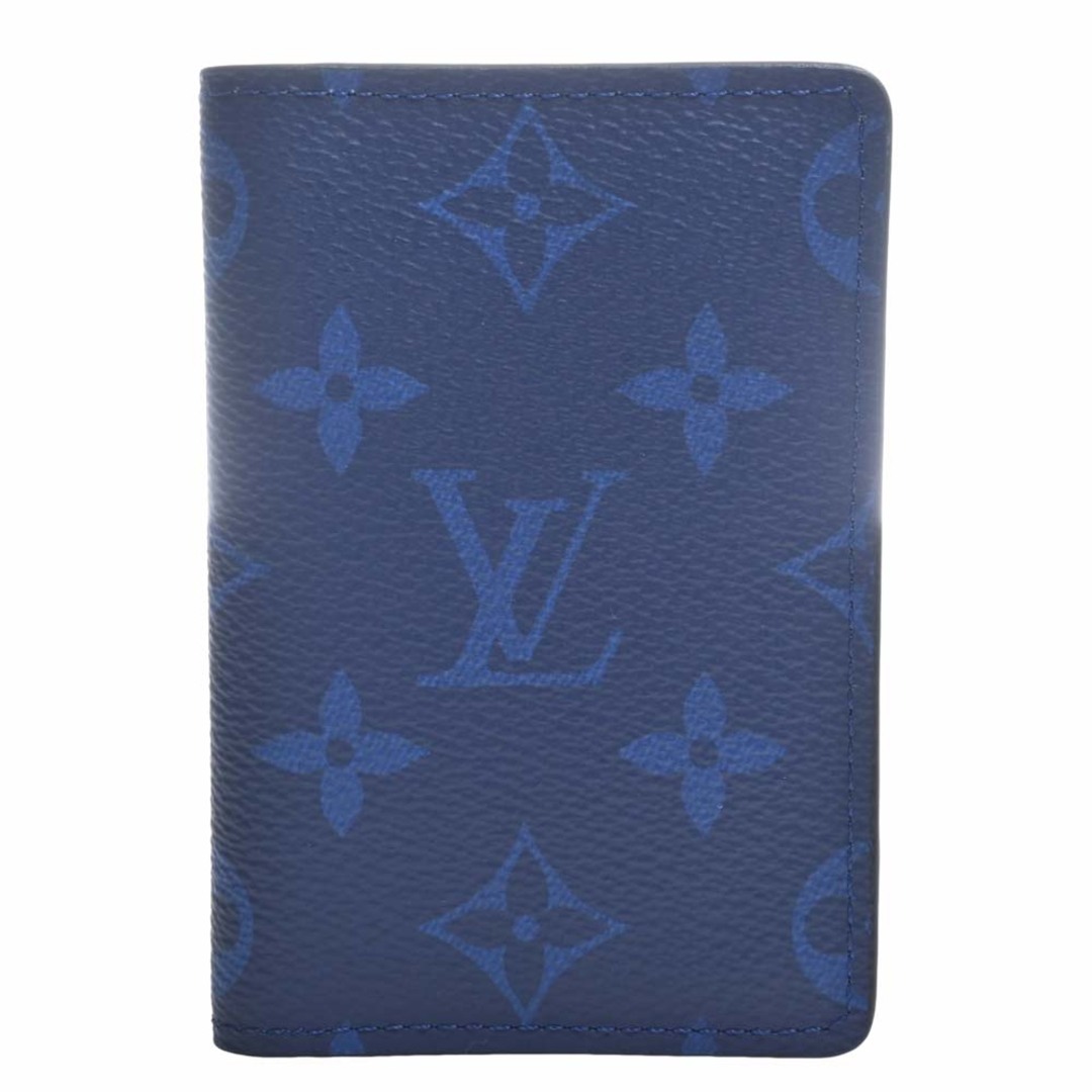 【中古】LOUIS VUITTON ルイヴィトン タイガラマ オーガナイザー ドゥ ポッシュ 二つ折り カードケース M30301 ブルー by |  フリマアプリ ラクマ