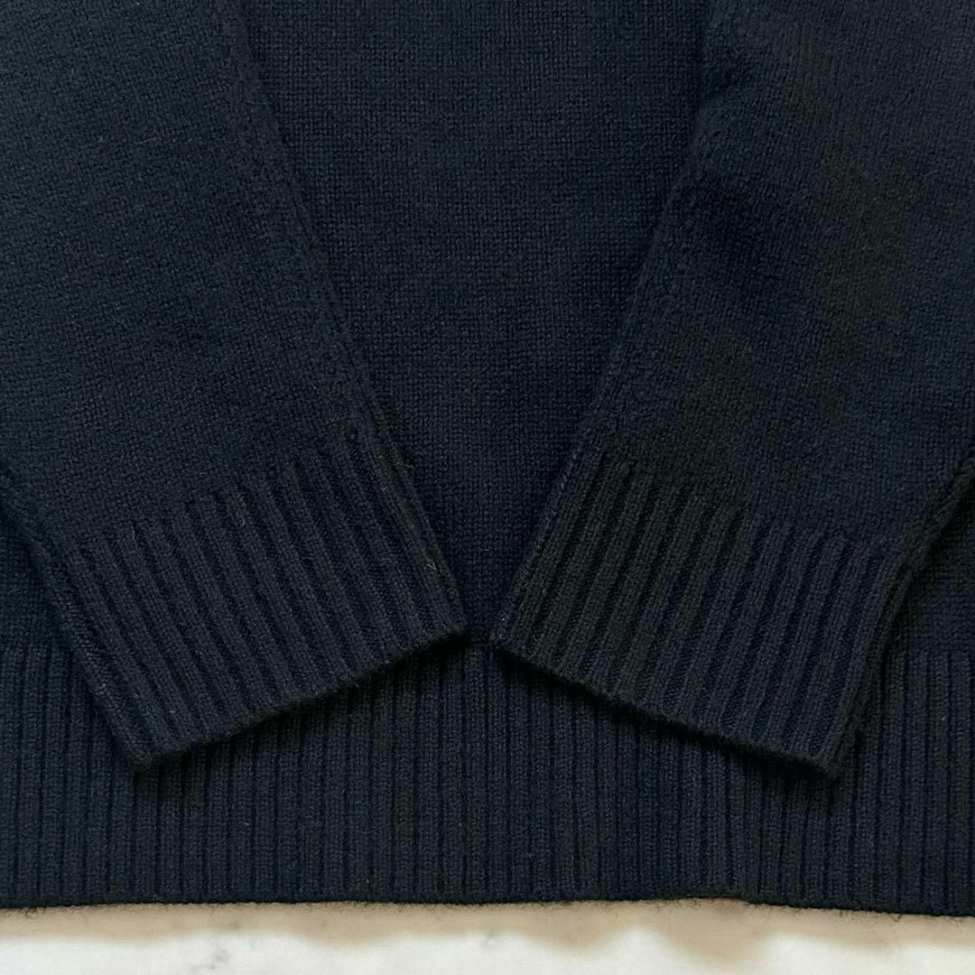 美品 セオリーリュクス カシミヤ100 クルーネックニット 黒 38
