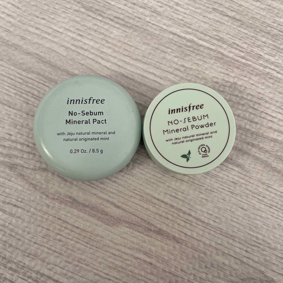 Innisfree(イニスフリー)のイニスフリー  ノーセバム　ミネラルパクト　ミネラルパウダー　セット コスメ/美容のベースメイク/化粧品(フェイスパウダー)の商品写真