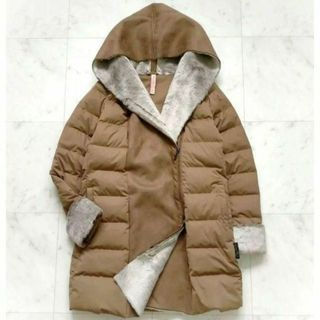 YOSOOU - 美品 ヨソオウ YOSOOU フェイクムートン ダウンコート