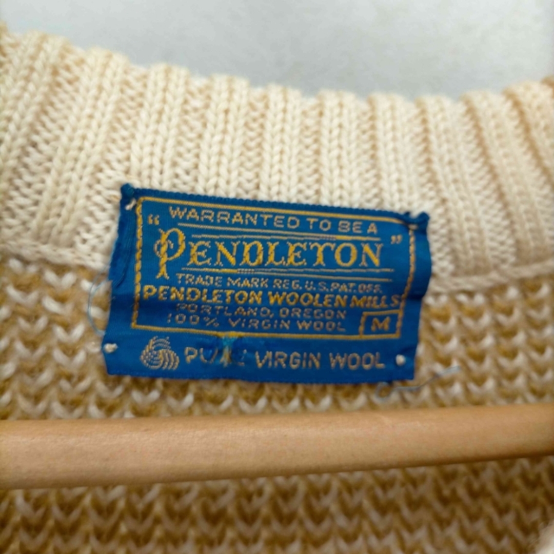PENDLETON(ペンドルトン)のPENDLETON(ペンドルトン) 50-60s サイドライン畔編みウールニット メンズのトップス(ニット/セーター)の商品写真