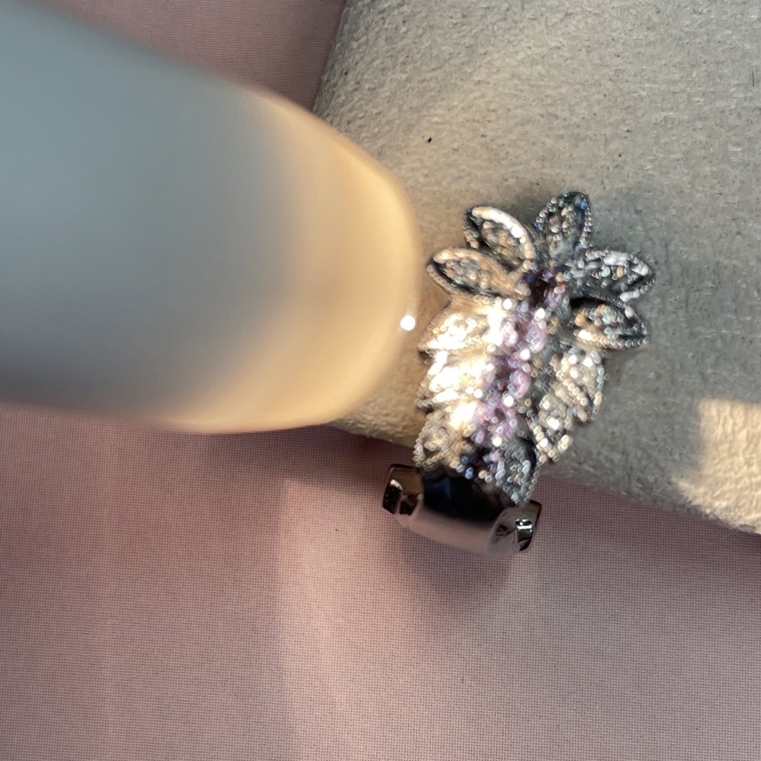 アレキサンドライト、ダイヤモンド　ピアス　イヤリング ハンドメイドのアクセサリー(ピアス)の商品写真