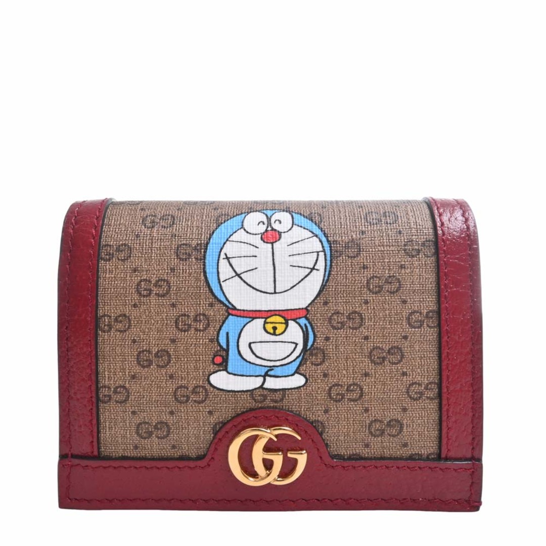 Gucci グッチ GGスプリーム 二つ折り コンパクト財布 ドラえもんコラボ