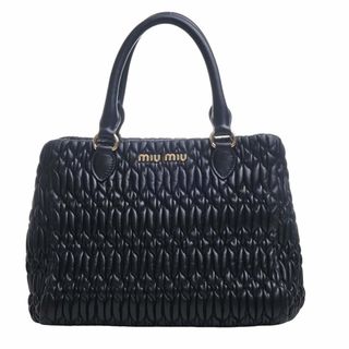 miu miu ミュウミュウ レザー クリスタル 3WAY ハンドバッグ ブラック