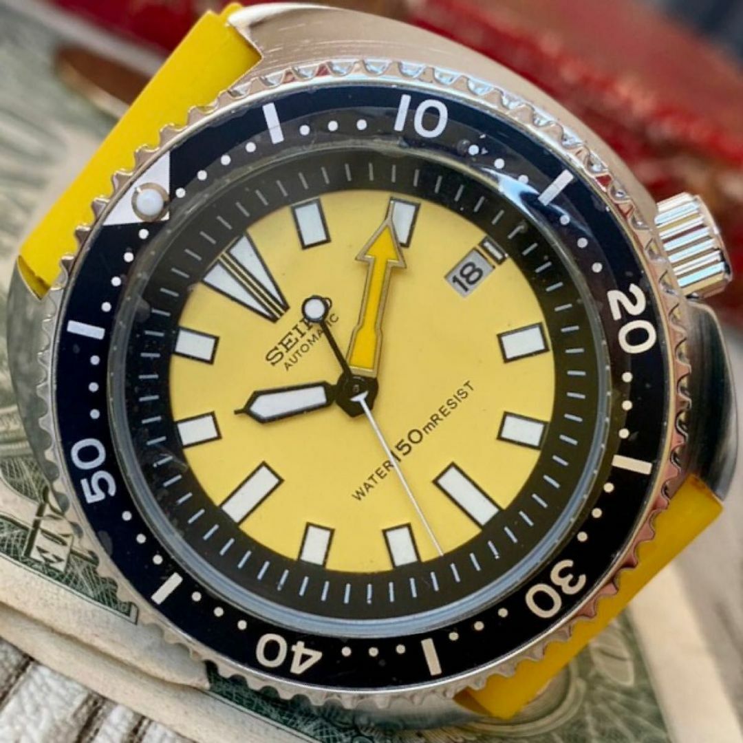 SEIKO - 【存在感】セイコー メンズ腕時計 イエロー ダイバー 自動巻き