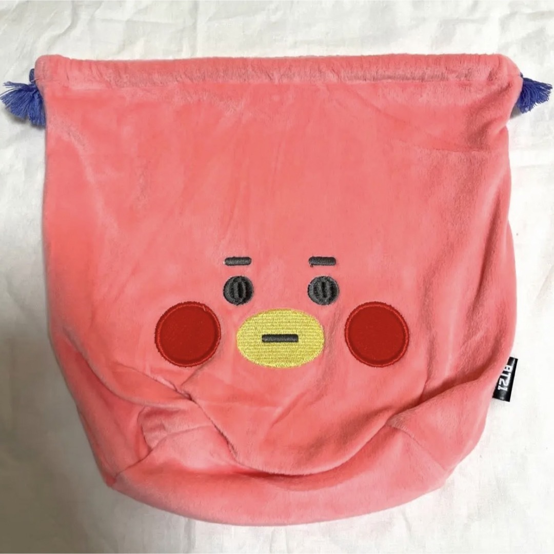 BT21  ルームウェア　パジャマ　TATA  テテ　V  Lサイズ　巾着付き 2