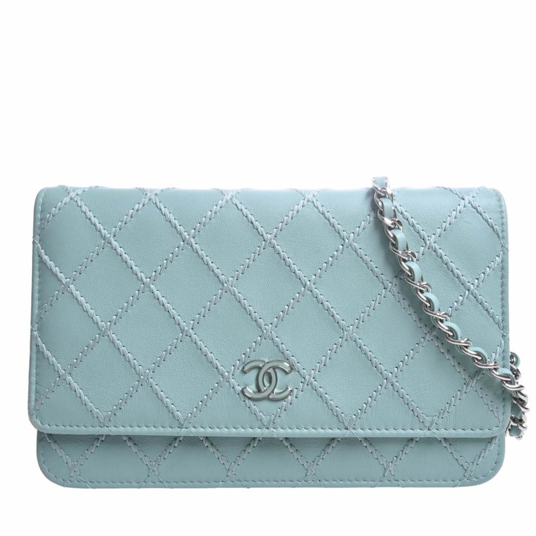 CHANEL - 【中古】CHANEL シャネル レザー ワイルドステッチ ココ