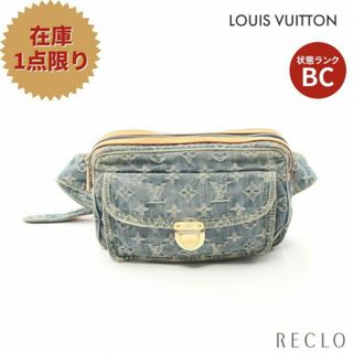 ルイヴィトン(LOUIS VUITTON)のバムバッグ モノグラムデニム ボディバッグ ウエストバッグ デニム レザー ブルー(ボディバッグ/ウエストポーチ)