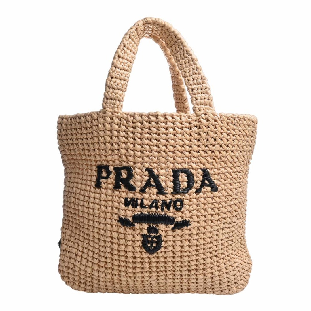 レディースPRADA プラダ RAFIA トートバッグ 1BG422 ナチュラル by