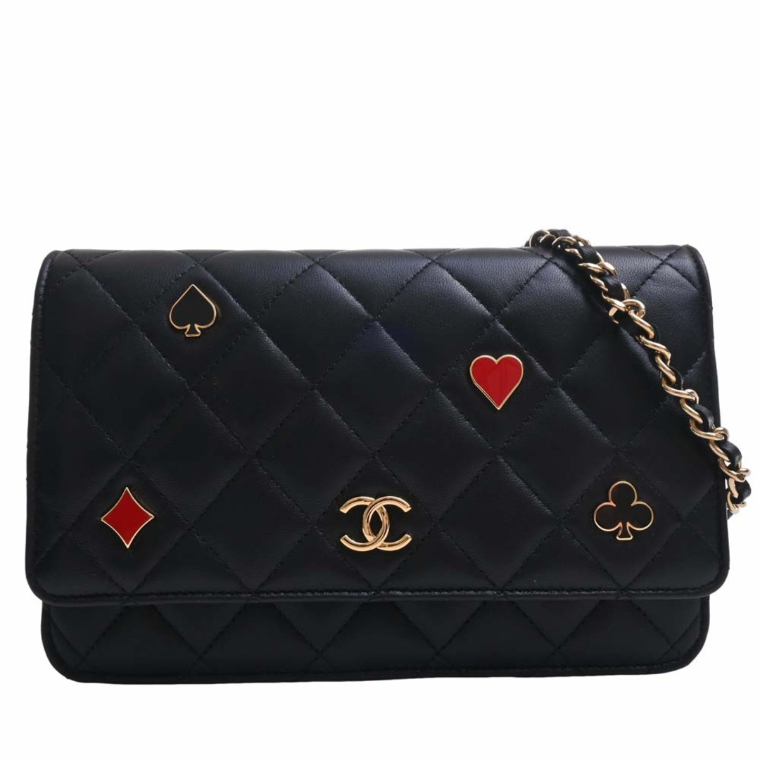 CHANEL - 【中古】CHANEL シャネル ラムスキン マトラッセ ココマーク