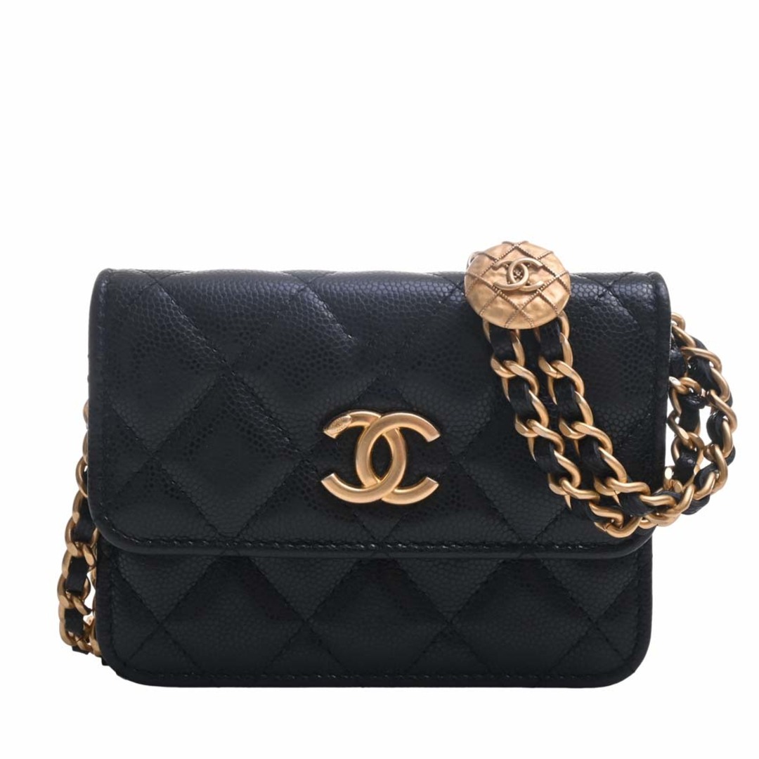 CHANEL - 【中古】CHANEL シャネル キャビアスキン ミニマトラッセ