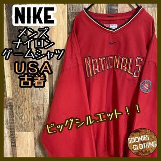 ナイキ(NIKE)のナイキ MLB ワシントン ナショナルズ ベースボール ナイロン ゲームシャツ(ナイロンジャケット)