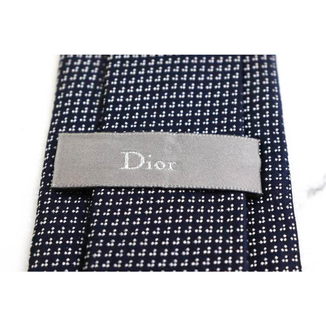 ディオールオム ネクタイ ロゴグラム柄 イタリア製 高級ブランド シルク ハンドメイド メンズ ブラック Dior