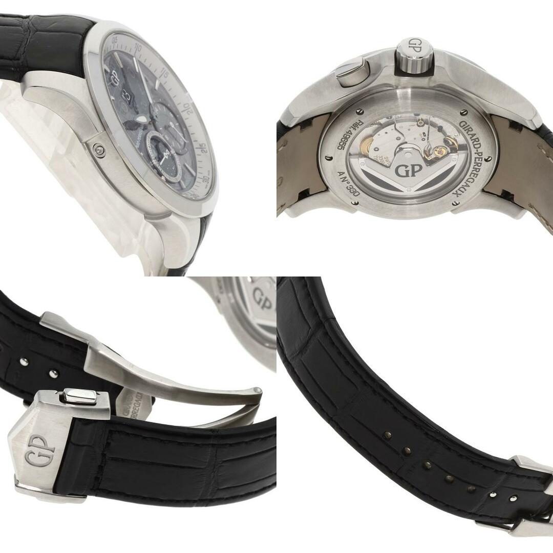 GIRARD-PERREGAUX(ジラールペルゴ)のGIRARD-PERREGAUX 49655-11-231-BB6A トラベラームーンフェイズ&GMT 腕時計 SS 革 メンズ メンズの時計(腕時計(アナログ))の商品写真