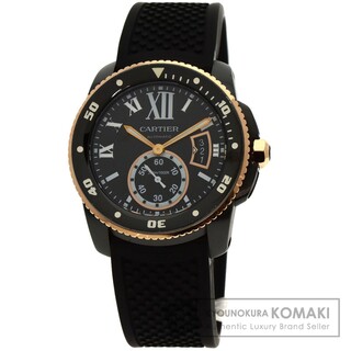 カルティエ(Cartier)のCARTIER W2CA0004 カリブル ダイバー 腕時計 SS ラバー メンズ(腕時計(アナログ))
