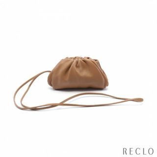 ボッテガヴェネタ(Bottega Veneta)のthe pouch neck purse コインケース レザー ライトブラウン(コインケース)