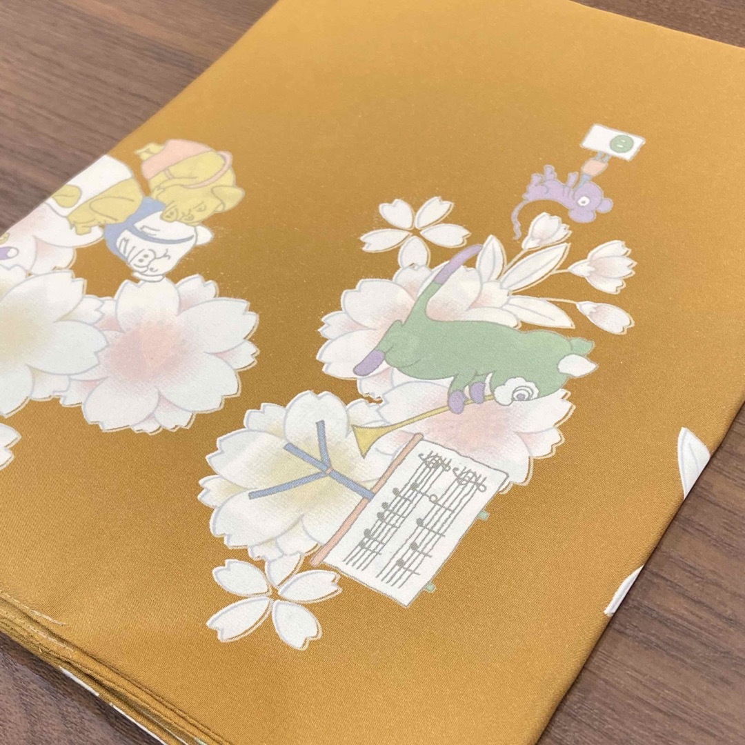 【sale】「き楽っく」長襦袢専用替袖 無双袖 正絹 長襦袢地 金茶色