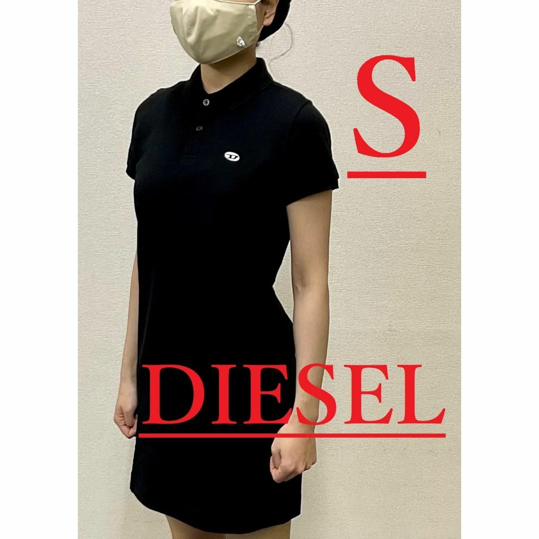 DIESEL(ディーゼル)のディーゼル　レディース　ワンピース 0023　ブラック　Sサイズ　A05117 レディースのワンピース(ミニワンピース)の商品写真