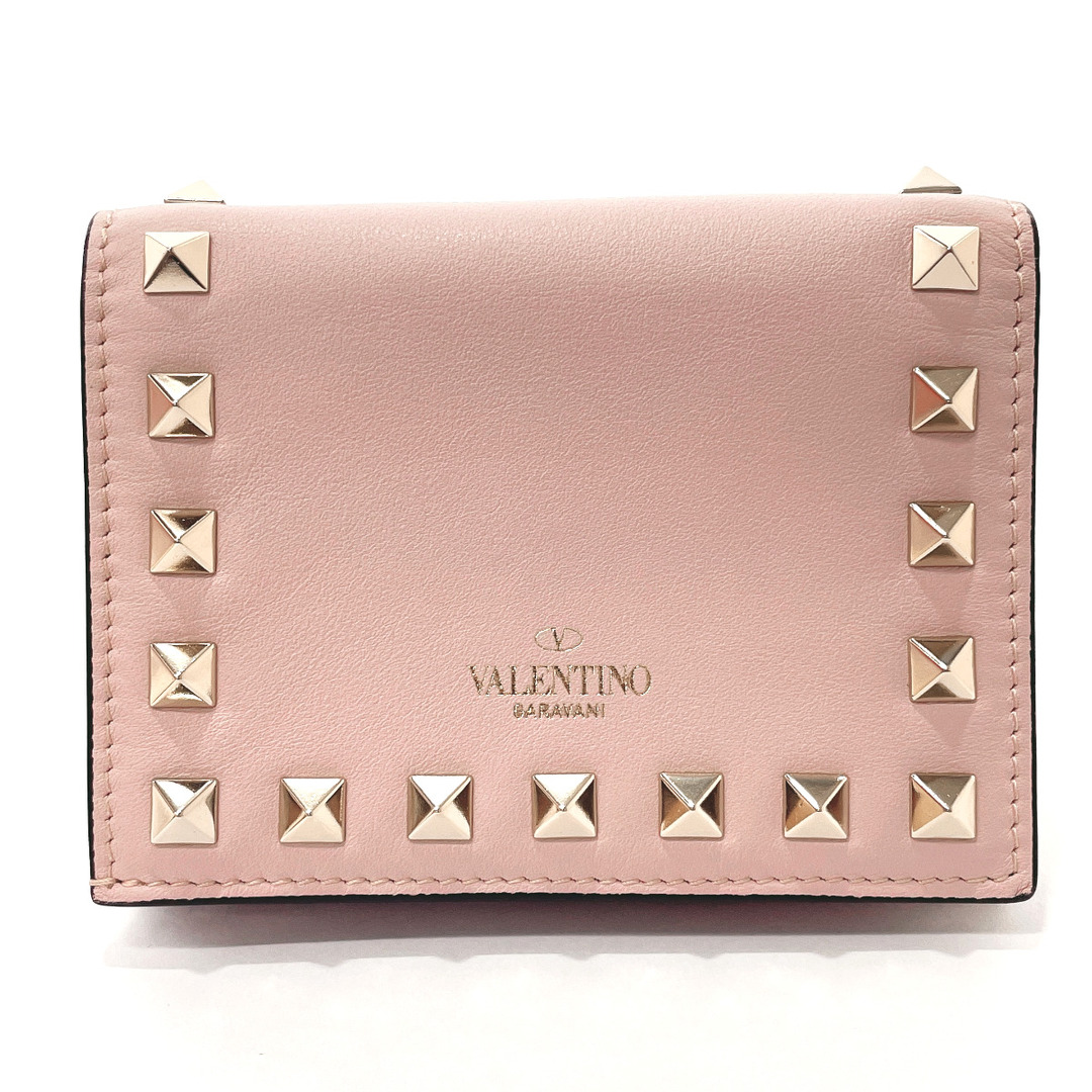 Valentino ヴァレンティノ ロック スタッズ  二つ折り 財布