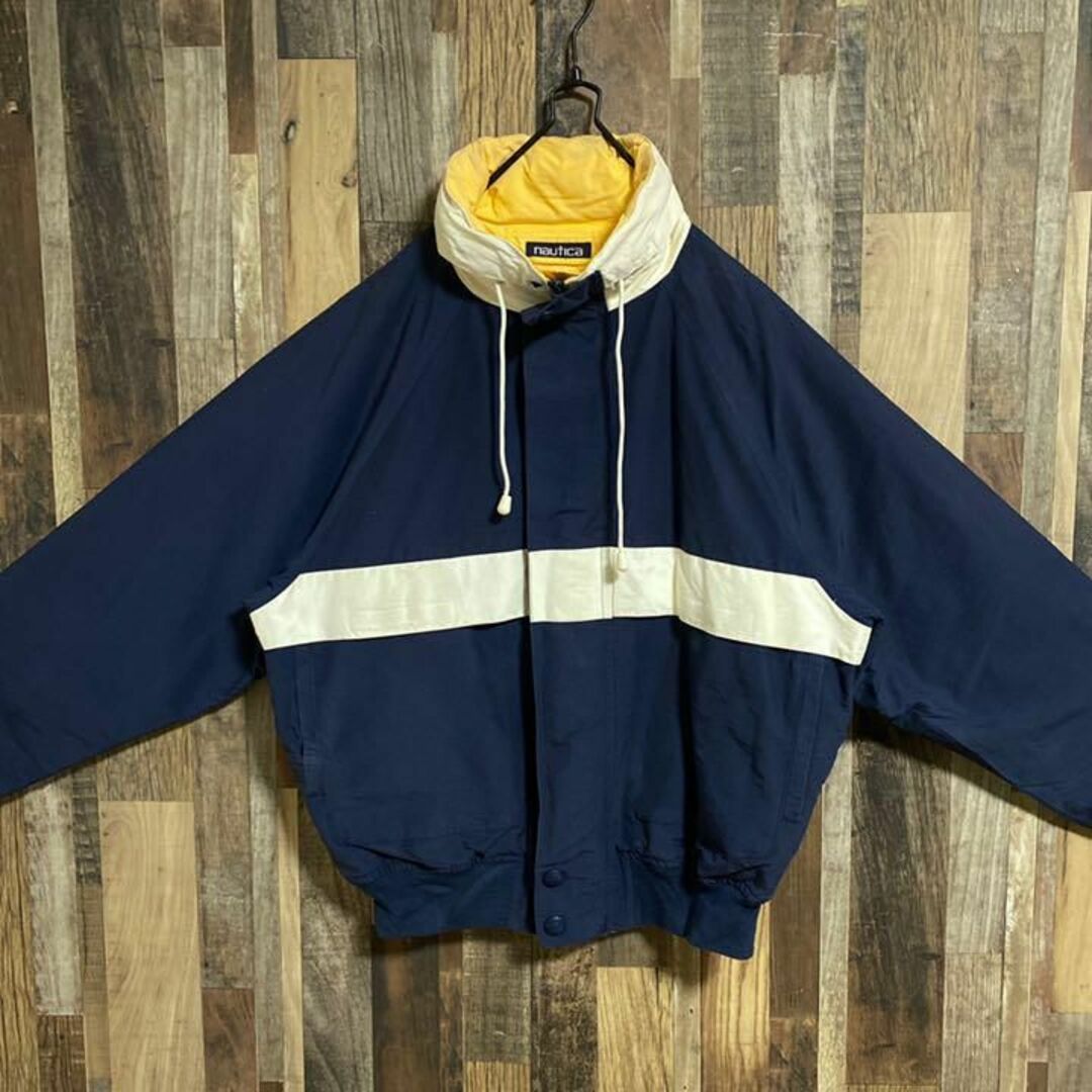 DY古着shopNAUTICA☆ノーティカ☆ナイロンジャケット　ブルゾン　ジャケット　XL