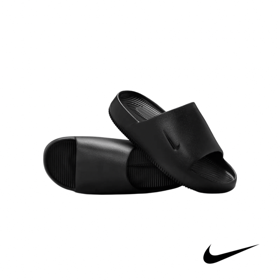 美品 Nike Calm Slides ナイキ カーム スライド Black 黒