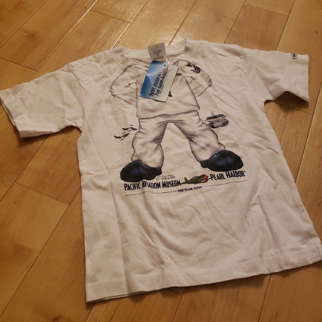 パールハーバー　海軍なりきりTシャツ　ハロウィン　110 キッズ/ベビー/マタニティのキッズ服男の子用(90cm~)(Tシャツ/カットソー)の商品写真