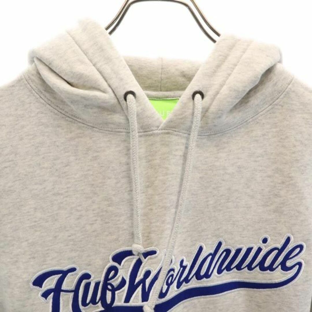 HUF - ハフ スウェットパーカー S グレー HUF 長袖 裏起毛 メンズ
