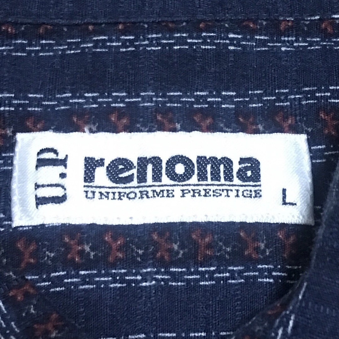 U.P renoma(ユーピーレノマ)のU.P renoma(ユーピーレノマ) メンズシャツ ネイビー L ストライプ メンズのトップス(シャツ)の商品写真