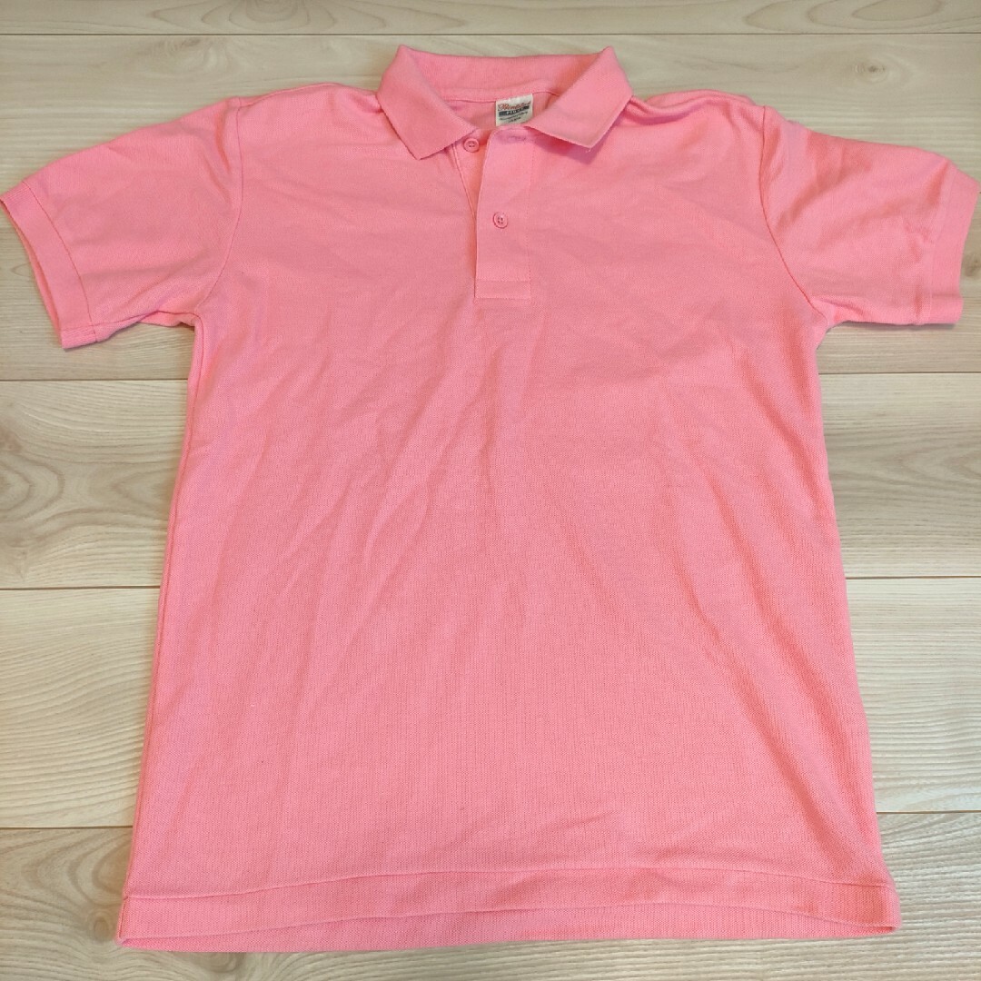 ポロシャツ　ピンク レディースのトップス(ポロシャツ)の商品写真