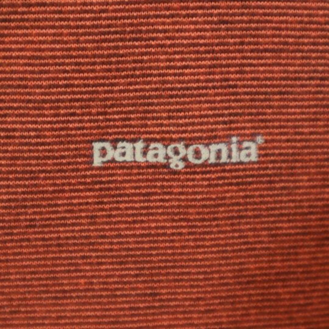 パタゴニア アウトドア ハーフジップ 長袖 Tシャツ S オレンジ系 patagonia ロンT ロゴ メンズ   【231002】 メール便可 4