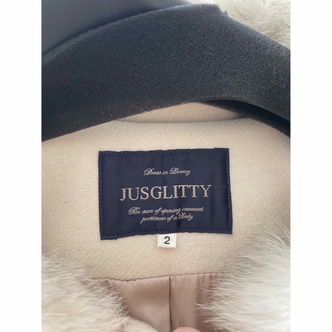 JUSGLITTY(ジャスグリッティー)のJUSGLITTY  フォックスファー ダッフルコート レディースのジャケット/アウター(ダッフルコート)の商品写真