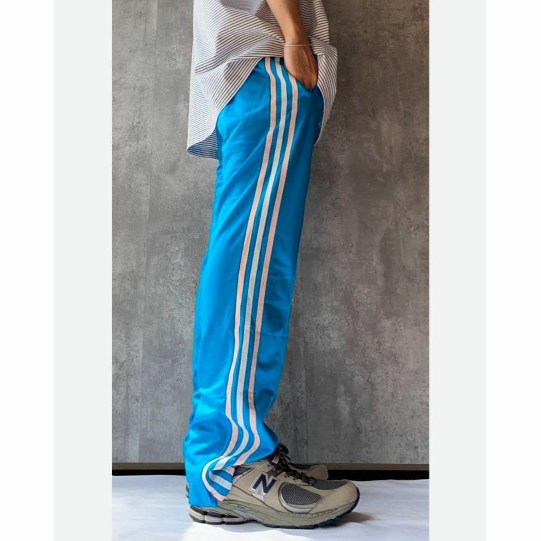 adidas 薄青 ファイヤーバード トラックパンツ ジャージ 女性XOT 美品