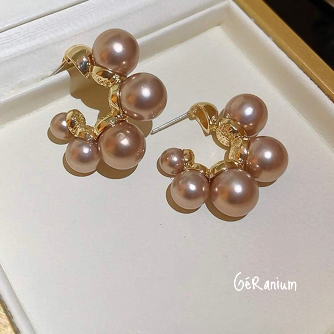 SALE‼️pearl hoop pierce レディースのアクセサリー(ピアス)の商品写真