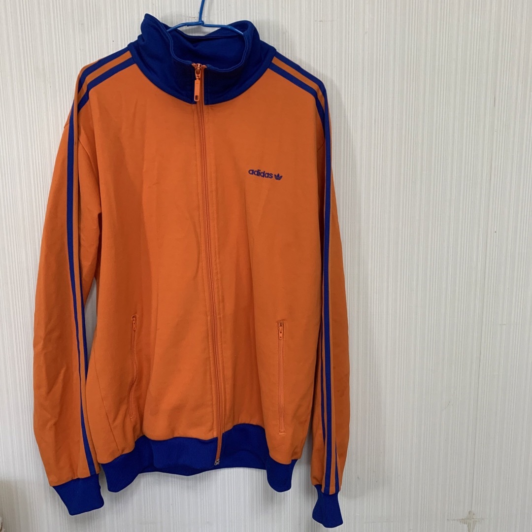 希少6XL adidas/アディダス トラックジャケット トレフォイル オレンジ