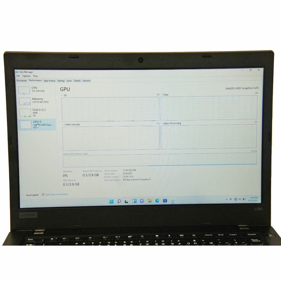 ノートpc パソコン レノボ Lenovo  ThinkPad L480 9