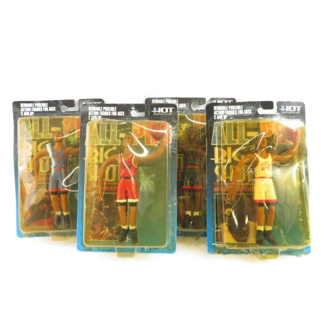 美品 ウィルキンス/ピッペン/ユーイング/バークレー フィギュア 4点 玩具 人形 バスケ NBA HY574C