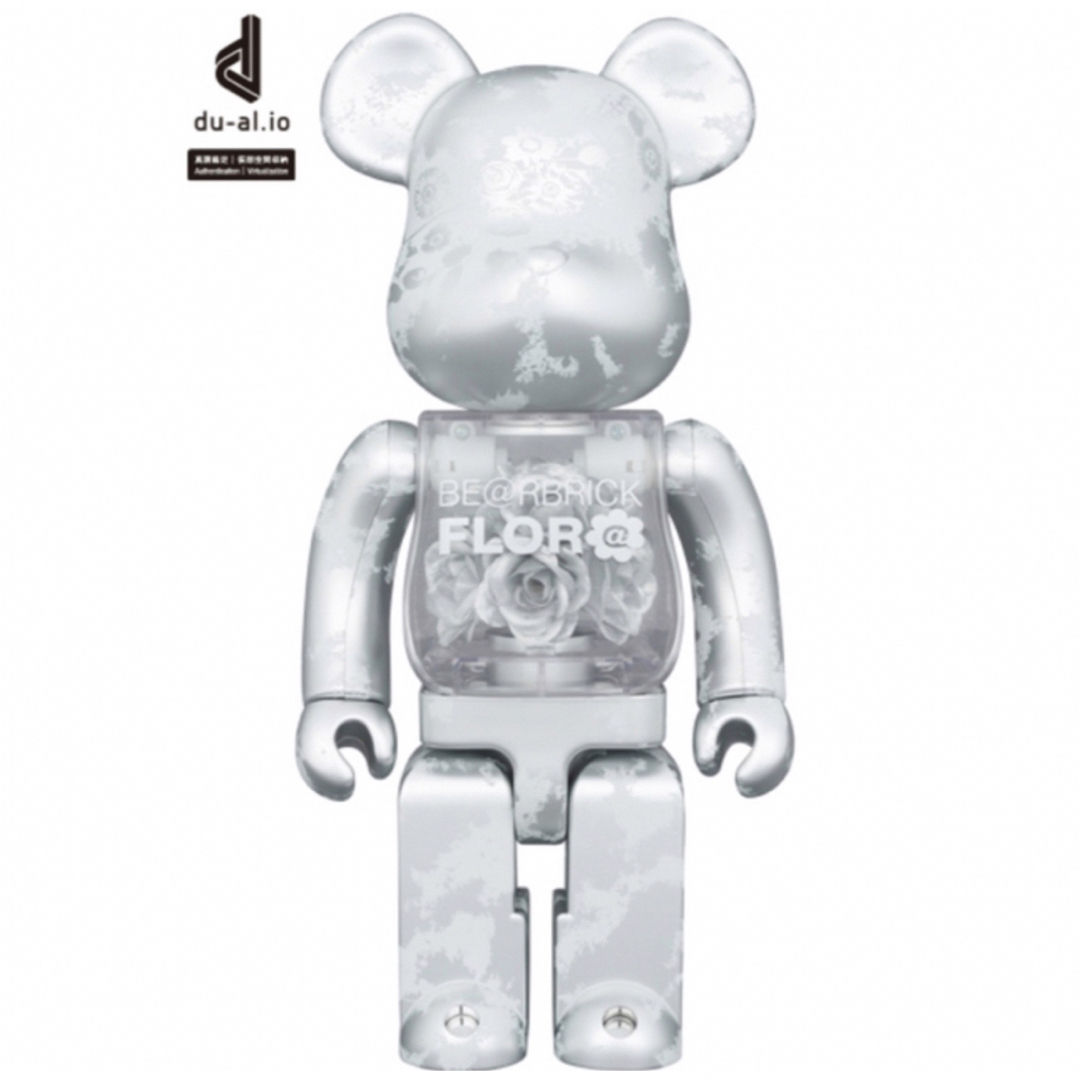 BE@RBRICK FLOR@ SILVER 400%