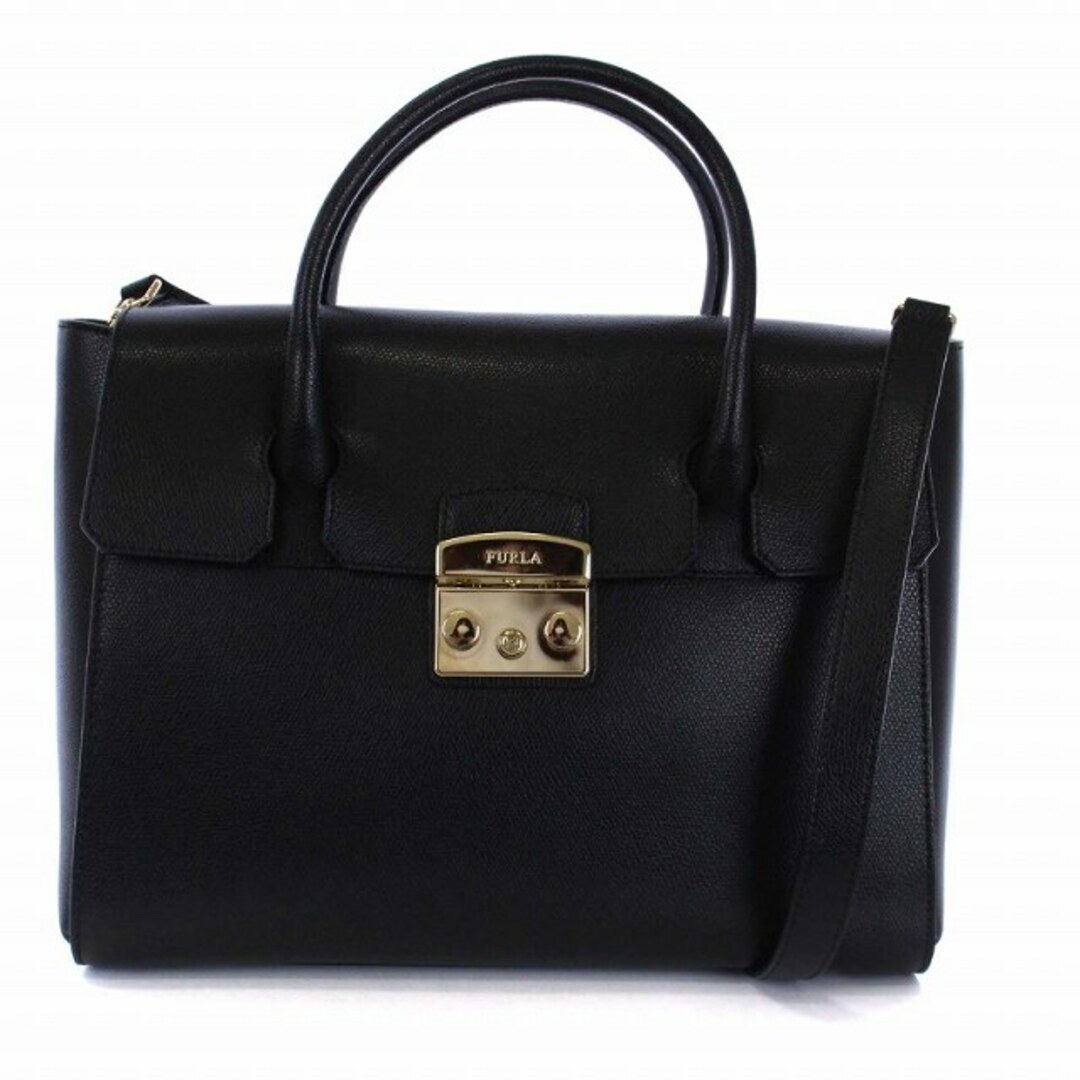 【美品】FURLA　メトロポリス　2WAY サッチェル　本革　イタリア製