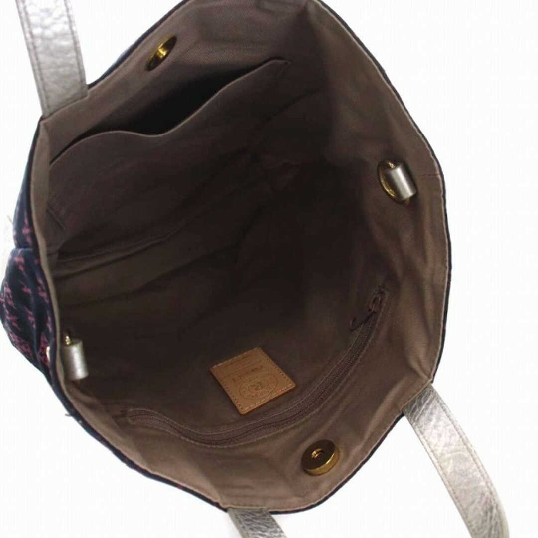 Russet(ラシット)のラシット RUSSET ハンドバッグ トートバッグ ナイロン 紫 シルバー レディースのバッグ(ハンドバッグ)の商品写真